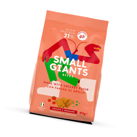 Crackers aux insectes Small Giants - Tomate origan